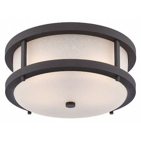 Nuvo Willis LED Outdoor Flush Fixture with Antique White Glass 62-653