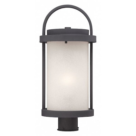 Nuvo Willis LED Outdoor Post with Antique White Glass 62-654