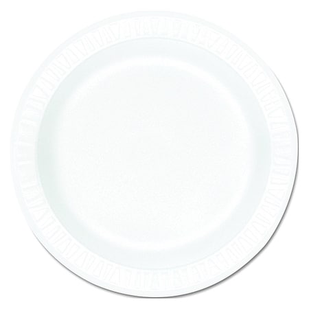 Dart Foam, Plate, Round, 9", White, PK500 9PWCR
