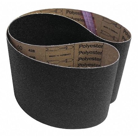 Vsm Abrasive Belt, 80 Grit, SC, 3 x 24", PK10, 3" W, 24" L, Coated, Silicon Carbide, 80 Grit, Medium, Black 8003