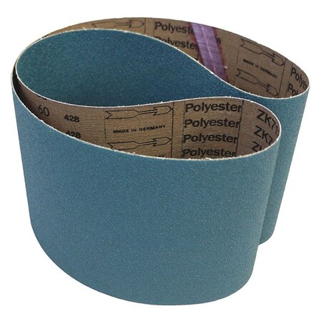 Vsm Abrasive Belt, 24 Grit, Zirc, 3 x 24", PK10, 3" W, 24" L, Coated, Zirconia, 24 Grit, Extra Coarse, Blue 127058
