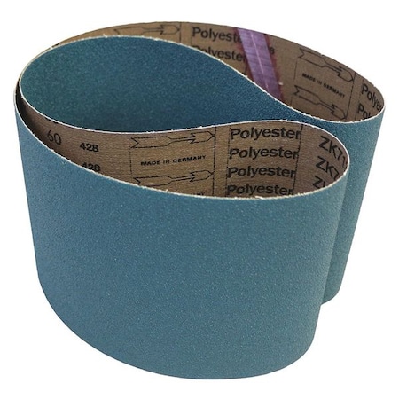 Vsm Abrasive Belt, 50 Grit, Zirc, 3 x 24", PK10, 3" W, 24" L, Coated, Zirconia, 50 Grit, Coarse, ZK713X 127059