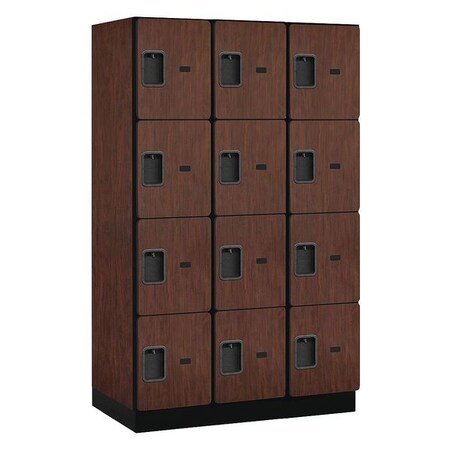 Salsbury Industries Wardrobe Locker, 45Wx76Hx21"D, 4Tier, Mhgny 24361MAH