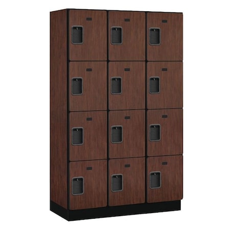 Salsbury Industries Wardrobe Locker, 45Wx76Hx18"D, 4Tier, Mhgny 24368MAH