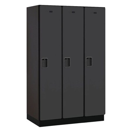 Salsbury Industries Wardrobe Locker, 45Wx76Hx21"D, 1Tier, Black 21361BLK