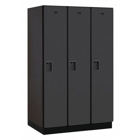 Salsbury Industries Wardrobe Locker, 45Wx76Hx24"D, 1Tier, Black 21364BLK