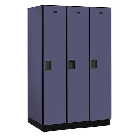 Salsbury Industries Wardrobe Locker, 45Wx76Hx24"D, 1Tier, Blue 21364BLU