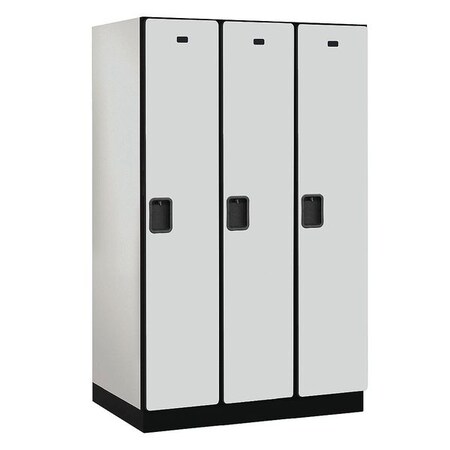 Salsbury Industries Wardrobe Locker, 45Wx76Hx24"D, 1Tier, Gray 21364GRY