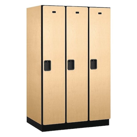 Salsbury Industries Wardrobe Locker, 45Wx76Hx24"D, 1Tier, Maple 21364MAP