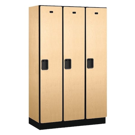 Salsbury Industries Wardrobe Locker, 45Wx76Hx18"D, 1Tier, Maple 21368MAP