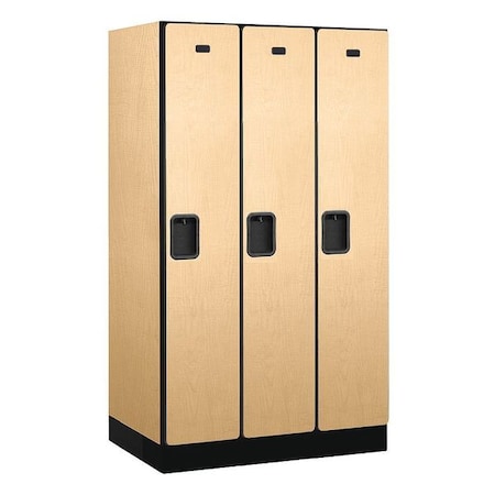 Salsbury Industries Wardrobe Locker, 36Wx64Hx21"D, 1Tier, Maple 31351MAP