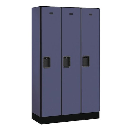 Salsbury Industries Wardrobe Locker, 36Wx64Hx15"D, 1Tier, Blue 31355BLU
