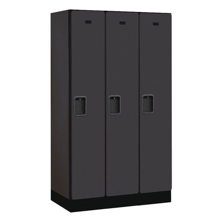 Salsbury Industries Wardrobe Locker, 36Wx64Hx18"D, 1Tier, Black 31358BLK