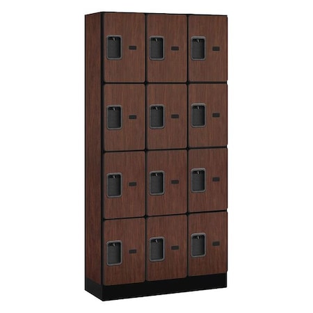 Salsbury Industries Wardrobe Locker, 36Wx76Hx15"D, 4Tier, Mhgny 34365MAH