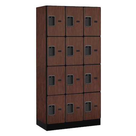 Salsbury Industries Wardrobe Locker, 36Wx76Hx18"D, 4Tier, Mhgny 34368MAH