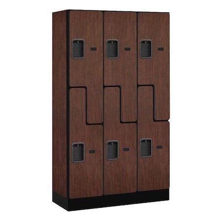 Salsbury Industries Wardrobe Locker, 36Wx64Hx15"D, 2Tier, Mhgny 37355MAH