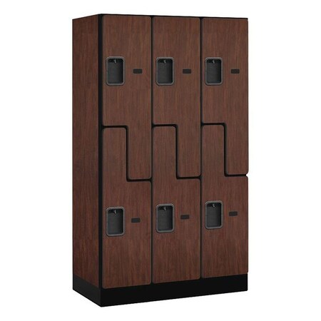 Salsbury Industries Wardrobe Locker, 36Wx64Hx18"D, 2Tier, Mhgny 37358MAH