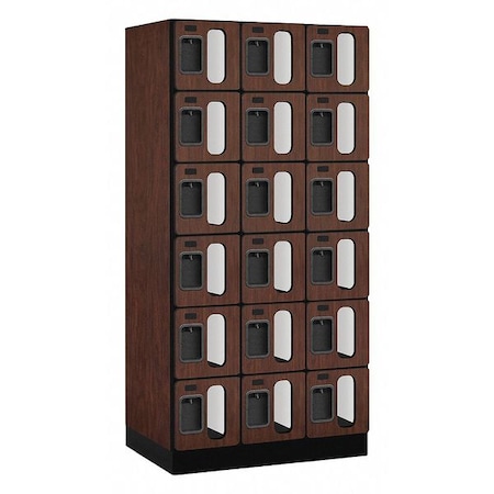 Salsbury Industries Box Locker, 36Wx76Hx21"D, 6Tier, Mhgny S-36361MAH
