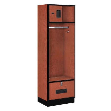 Salsbury Industries Open Access Locker, 24Wx76Hx18"D, Chrry 30018CHE
