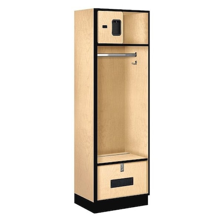 Salsbury Industries Open Access Locker, 24Wx76Hx18"D, Maple 30018MAP