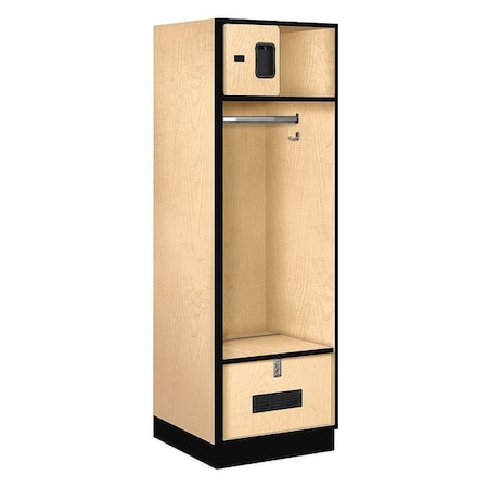 Salsbury Industries Open Access Locker, 24Wx76Hx24"D, Maple 30024MAP
