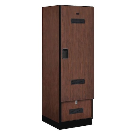 Salsbury Industries Gear Locker, 24Wx76Hx24"D, Mahogany 30074MAH