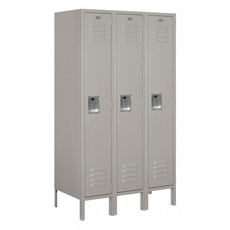 Salsbury Industries Wardrobe Locker, 36Wx78Hx18"D, 1Tier, Gray 61358GY-U