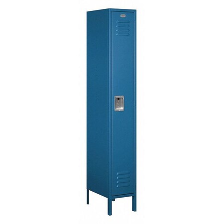 Salsbury Industries Wardrobe Locker, 12Wx78Hx18"D, 1Tier, Blue 61168BL-A
