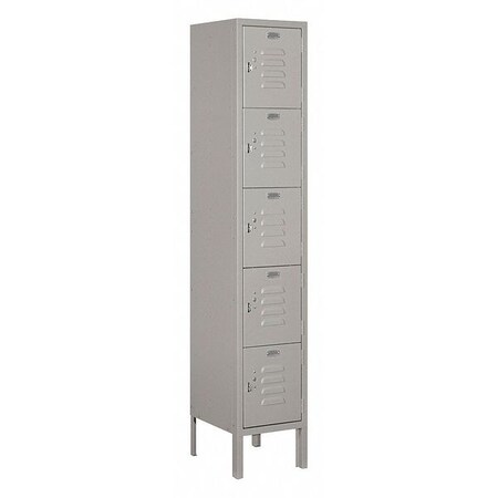 Salsbury Industries Box Locker, 12Wx78Hx12"D, 5Tier, Gray 65152GY-U