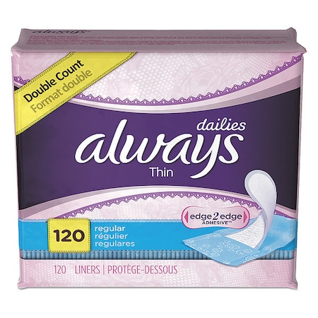 Always Dailies Thin Liners, Regular, PK6 10796