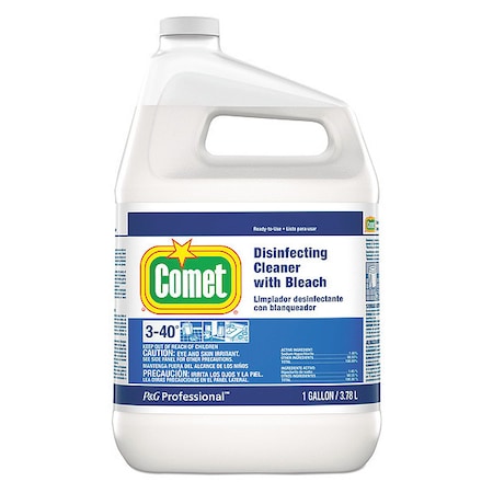 Comet Cleaner and Disinfectant, Jug, 1 gal, Unscented, 3 PK 24651