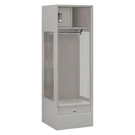 Salsbury Industries Open Access Locker, 24Wx72Hx24"D, Gray 70024GY-U