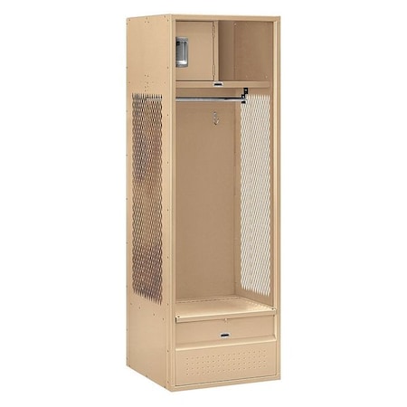 Salsbury Industries Open Access Locker, 24Wx72Hx24"D, Tan 70024TN-U