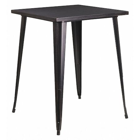 Flash Furniture Square 33.25" L, 33.25" W, 40.75" H, Metal Top, Gold CH-51040-40-BQ-GG