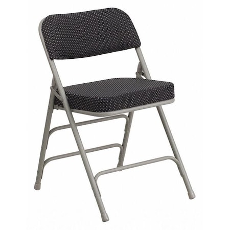 Flash Furniture Black Fabric Folding Chair AW-MC320AF-BK-GG