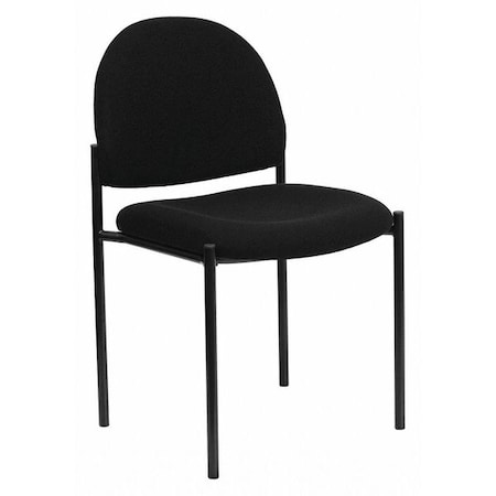 Flash Furniture Black Fabric Stack Chair BT-515-1-BK-GG