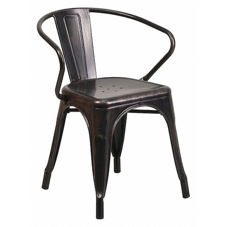 Flash Furniture Contemporary Chair, 21-1/2 in W 19" L 27-3/4" H, Integrated CH-31270-BQ-GG