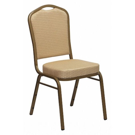 Flash Furniture Hercules Banquet Chair, 17-1/4 in W 20-1/4" L 38" H, Fabric Seat FD-C01-ALLGOLD-H20124E-GG