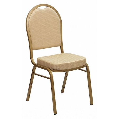 Flash Furniture Hercules Banquet Chair, 17-1/4 in W 20-1/4" L 37-1/2" H, Fixed, Fabric Seat FD-C03-ALLGOLD-H20124E-GG