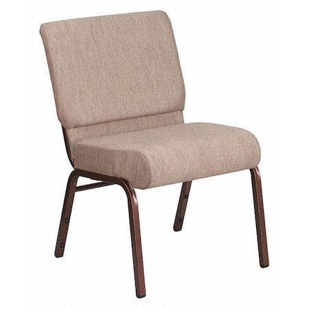 Flash Furniture Hercules Church Chair, 21-1/4 in W 25" L 33" H, Fabric Seat FD-CH0221-4-CV-BGE1-GG