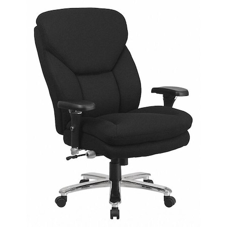 Flash Furniture Hercules Office Chair, Black Seat, Black Back, 32 3/4 in W 34" L 48" H, Adjustable Padded GO-2085-GG