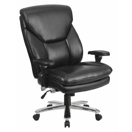 Flash Furniture Hercules Office Chair, Black Back, 32-3/4 in W 34" L 48" H, Adjustable Padded GO-2085-LEA-GG