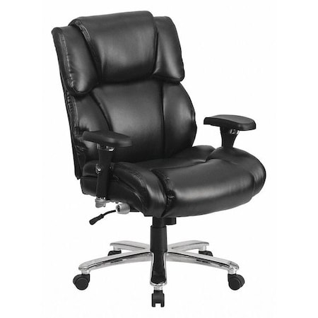Flash Furniture Hercules Office Chair, Black Back, 30 in W 34" L 48" H, Adjustable Padded GO-2149-LEA-GG