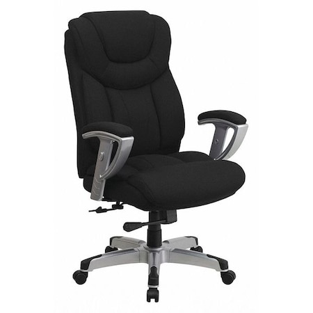 Flash Furniture Hercules Office Chair, Black Back, 30 in W 31" L 48-1/2" H, Height and Width Adjustable Padded GO-1534-BK-FAB-GG