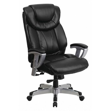 Flash Furniture Hercules Office Chair, Black Back, 30 in W 31" L 48-1/2" H, Height and Width Adjustable Padded GO-1534-BK-LEA-GG