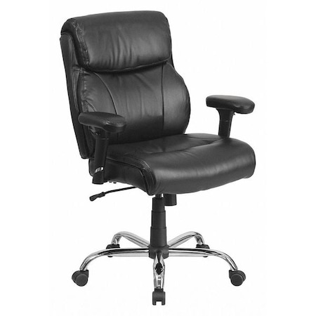 Flash Furniture Hercules Task Office Chair, Black Back, 29-1/2 in W 29" L 44" H, Adjustable Padded GO-2031-LEA-GG