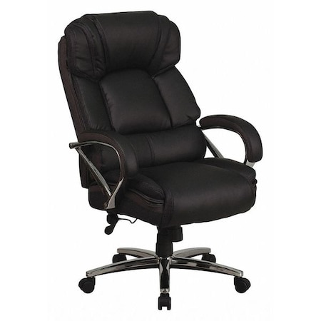 FLASH FURNITURE Office Chair, 32"L46"H, Padded, LeatherSeat, HerculesSeries GO-2222-GG