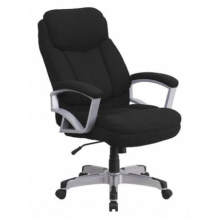 Flash Furniture Hercules Office Chair, Black Back, 28-1/2 in W 35" L 49-1/2" H, Padded GO-1850-1-FAB-GG