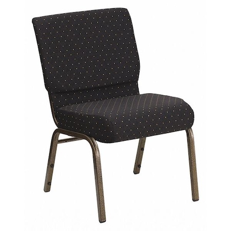 Flash Furniture Hercules Church Chair, Black Back, 21-1/4 in W 25" L 33" H, Fabric Seat FD-CH0221-4-GV-S0806-GG