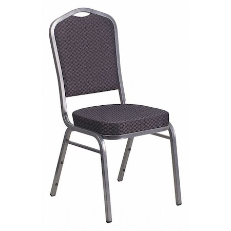 Flash Furniture Hercules Banquet Chair, Black Back, 17.25 W 20-1/4" L 38 H, Fabric Seat HF-C01-SV-E26-BK-GG
